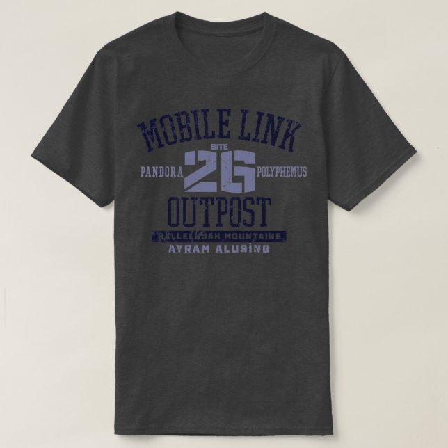 Utpost för mobil länk t shirt (Design framsida)