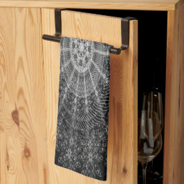 Utpressad mousserande blommigt art kökshandduk