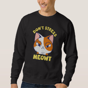 Utr Stress Meowt Kitty Kids Ca Utr Stress Meow Lång Ärmad Tröja