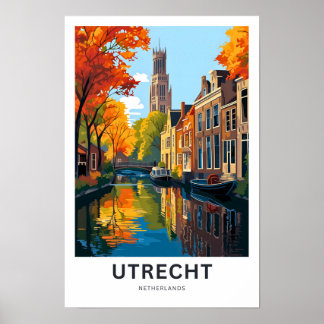 Utrech Netherlands Travel Print Poster