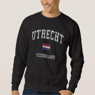 Utrecht Nederland Vintage Athletic Spo Lång Ärmad Tröja