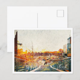 Utrecht Netherlands BeSnyland Oil Paint Landskap Vykort