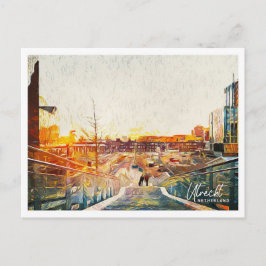 Utrecht Netherlands BeSnyland Oil Paint Landskap Vykort