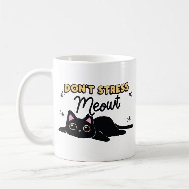 Utrensa mig inte katt  kaffemugg (Vänster)