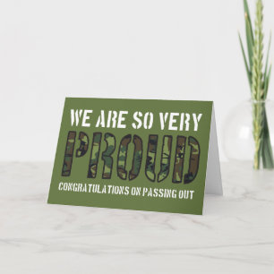 Utrikå från Parad Camo Proud British Army Kort