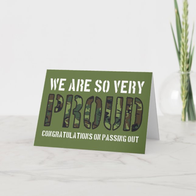 Utrikå från Parad Camo Proud British Army Kort (Framsida)