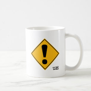 Utropet pekar vägmärket! kaffemugg