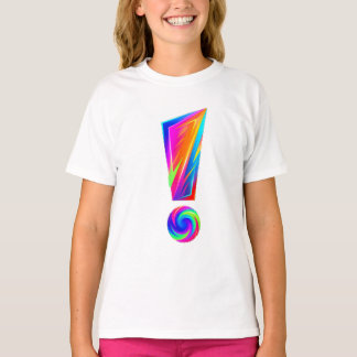 Utropstecken Frågetecken Dubbelsidig Kudd T Shirt