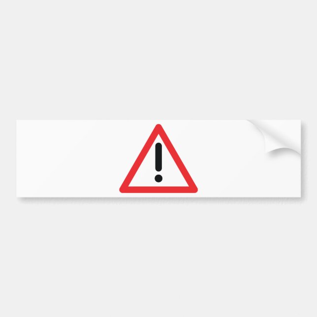 utropsteckenet trafikerar symbolen bildekal (Framsidan)