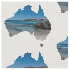 Utrotad strand i paradiset Australien Tyg