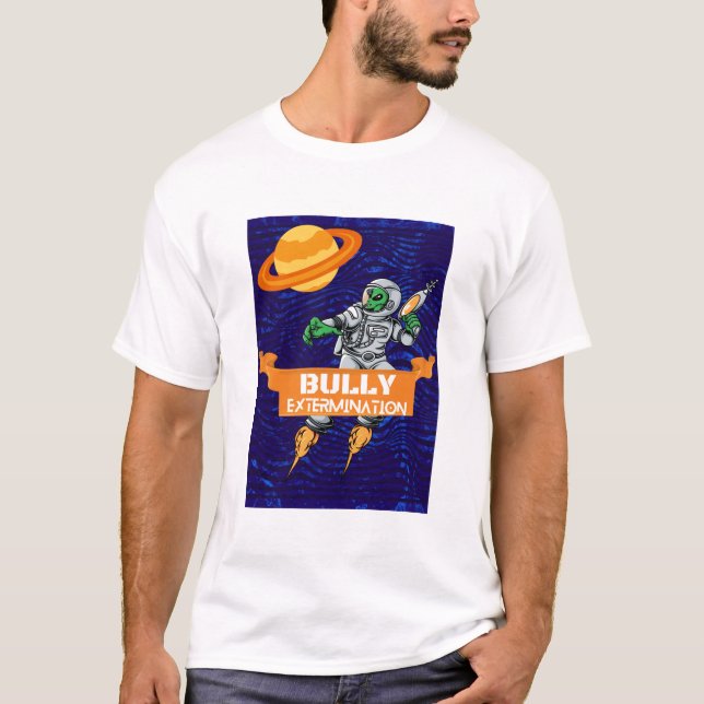 utrotare av främmande mobbare t shirt (Framsida)