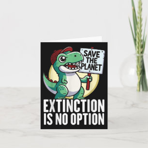 Utrotning är inte ett alternativ Dinosaurie Miljö Kort