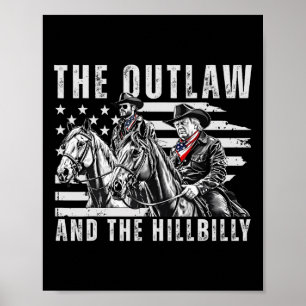 Utrotningen och Hillbilly Trump Jd Vance US FLA Poster