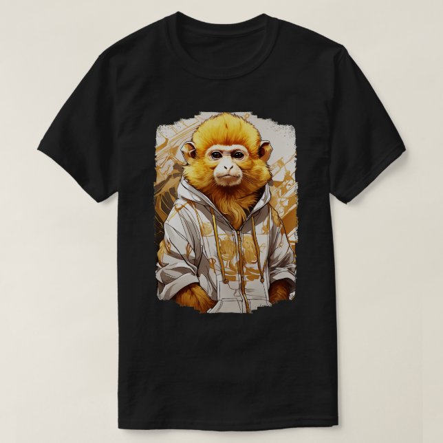 utrotningshotade arter GoldenLion Tamarin Marlow T Shirt (Design framsida)
