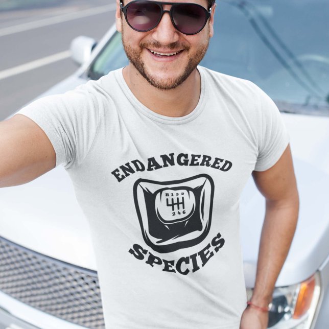 utrotningshotade arter t shirt (Endangered Species Shirt Manual Cars)