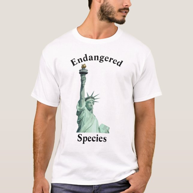 utrotningshotade arter t shirt (Framsida)