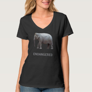 utrotningshotade djurarter asiatiska elefanter t shirt