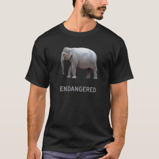 utrotningshotade djurarter asiatiska elefanter t shirt
