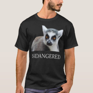 utrotningshotade djurarter Ring Tailur Lemur Endan T Shirt