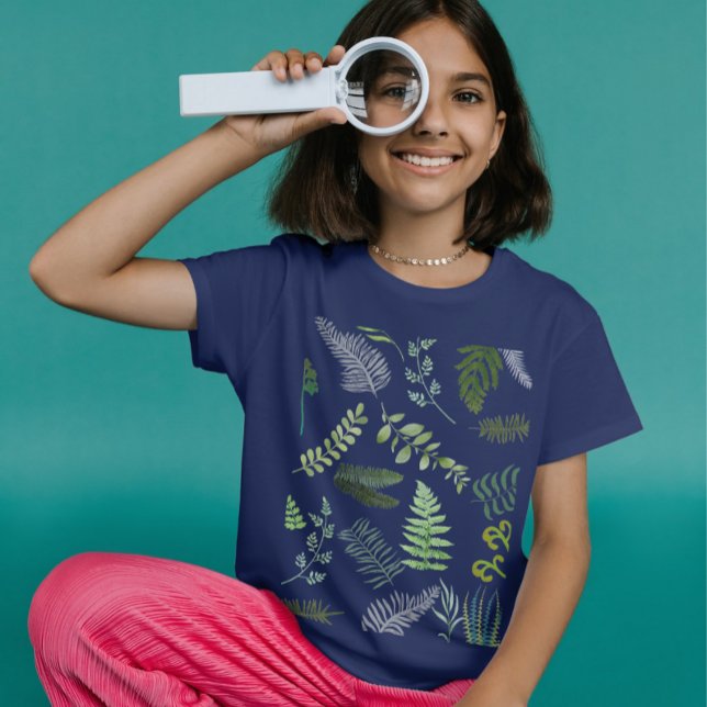 Utrotningshotade ormbunkar t shirt (Endangered Ferns Kid's T-shirt)