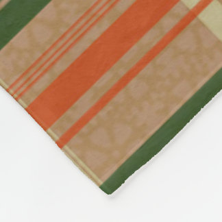 Utrusta tartanen - grönt/brunt fleecefilt