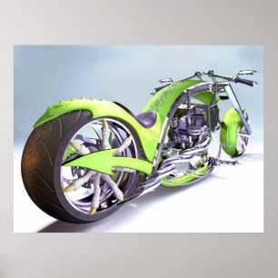 Utrustad cykel poster