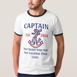 Utrustar den första matta skepparen för t-shirt