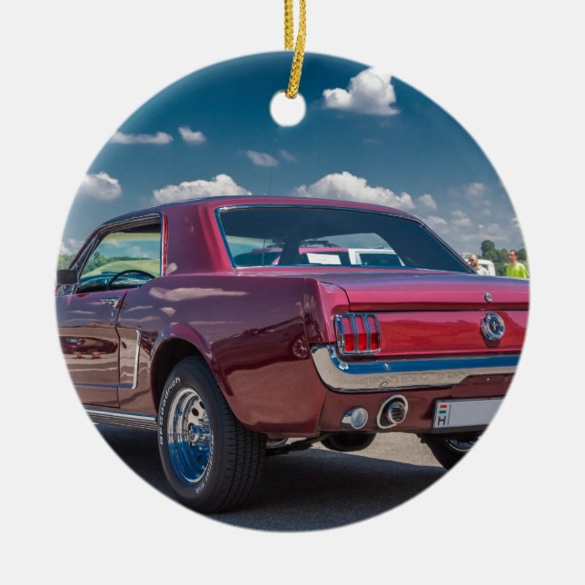 Utrustar den motoriska röda muskeln för julgransprydnad keramik (Framsidan)