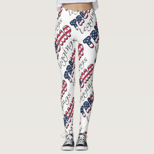 Utrustar det patriotiska valet för trumfdamasker leggings