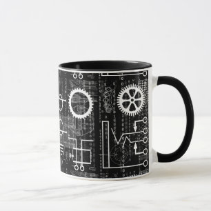 Utrustar Galore den Tech inspirerade kaffemuggen Mugg