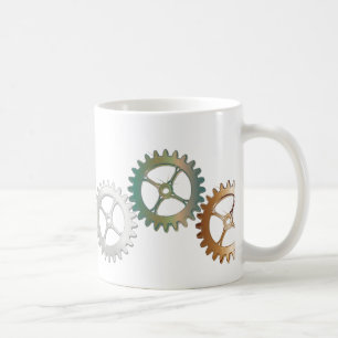 Utrustar i metalliska färger kaffemugg