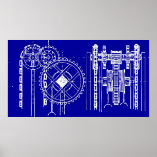 Utrustar ritningen poster