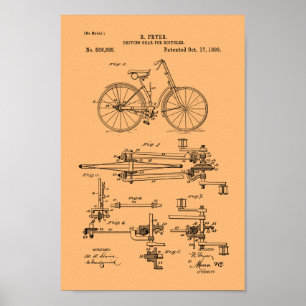Utrustar vintagecykeln 1893 det patenterade poster