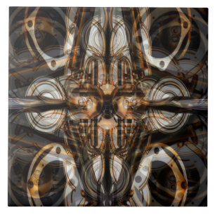 Utrustat för Steampunk belägga med tegel Kakelplatta