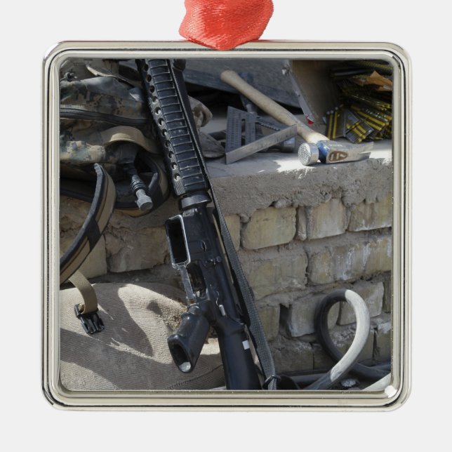 Utrustning för en marin julgransprydnad metall (Framsidan)