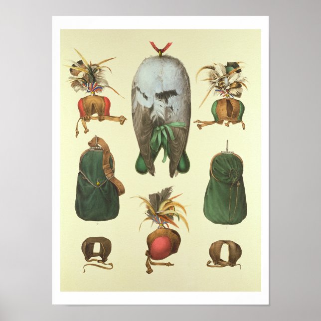 Utrustning för Falconry från "Traite de Fauconneri Poster (Framsidan)