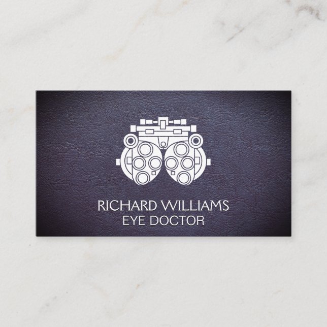 Utrustning för pepparutrustning | Öga Doktor | Läd Visitkort (Framsida)