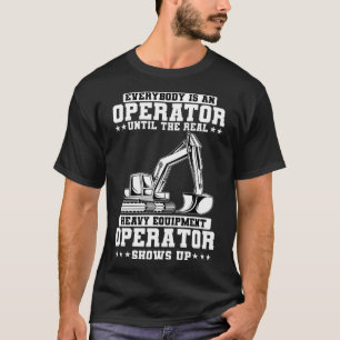 Utrustning för tung lastbil för byggnadsarbetare t shirt