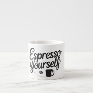 Utryck dig själv – Rolig kaffemugg för kaffebönor Espressomugg