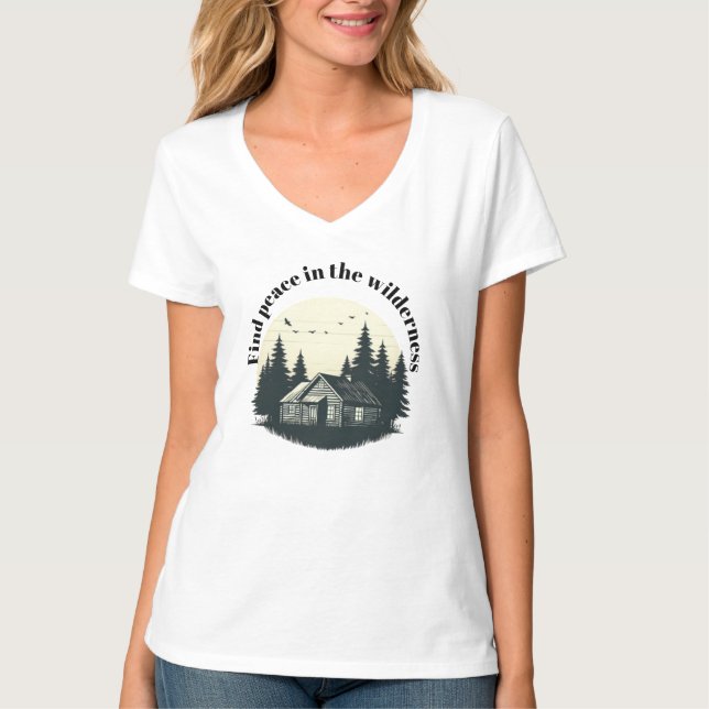 Utrymma det vanliga: Rustic Cabin Tee (Framsida)