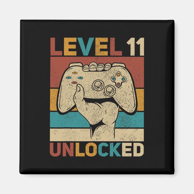 Utrymme 11 olåst 11-årig pojkdagsutrustning 11 magnet (Framsidan)