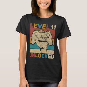 Utrymme 11 olåst 11-årig pojkdagsutrustning 11 t shirt