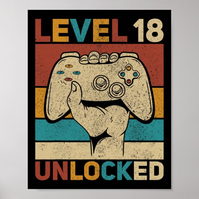 Utrymme 18 olåst 18-årig pojkdagsutrustning 18:e poster (Framsidan)