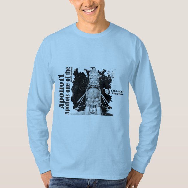 Utrymme 1969 för beskickning för Apollo 2019-1969 T Shirt (Framsida)