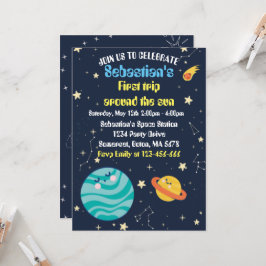 Utrymme 1:a födelsedagen Party första Resa runt So