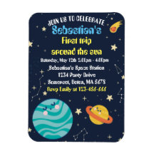 Utrymme 1:a födelsedagen Party första Resa runt So