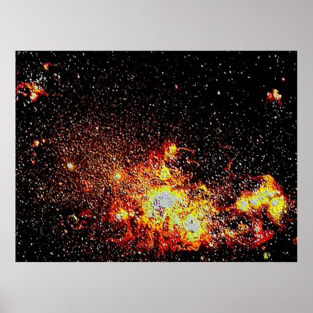 Utrymme 1 emamel poster (Framsidan)