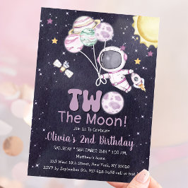 Utrymme 2:a födelsedag andra Resa runt Sol Inbjudningar