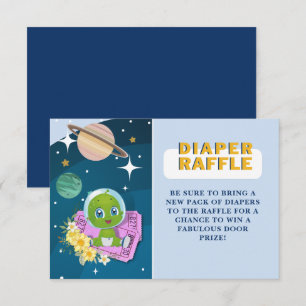 Utrymme Alien Baby Shower Raffle Tilläggskort