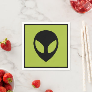 Utrymme Alien Sci Fi Extraterrestrial Cocktail Pappersservett